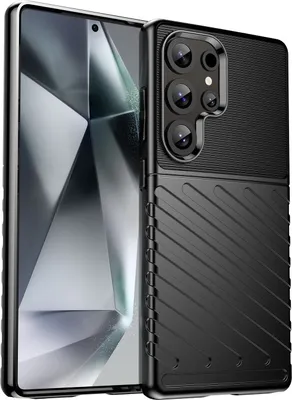 Produktbild von Handyhülle Silikon für Samsung Galaxy S25 Ultra 5G Schockfeste TPU Schwarz