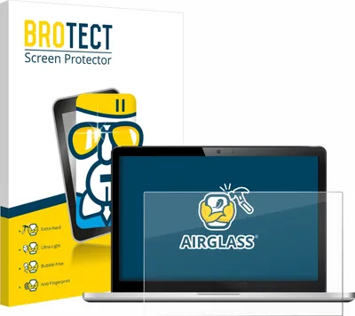 Produktbild von BROTECT Schutzglas für Notebooks mit 39.6 cm (15.6 Zoll) Displays 345 x 194 mm Schutzfolie Panzer Folie Glas Display Schutz klar
