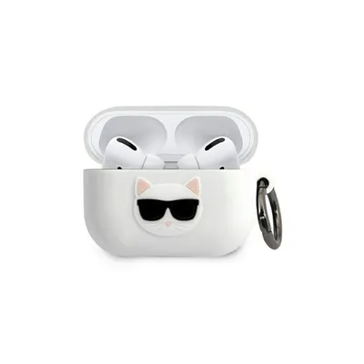 Immagine prodotto di Karl Lagerfeld Klacapsilchwh Airpods Procover Biały/Bianco Silicone Choupette