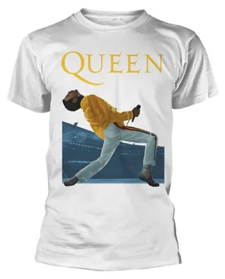 Produktbild von Queen - "Live At Wembley" T-Shirt für Herren/Damen Uni PH4928 (XL) (Weiß)