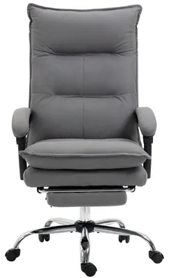 Productafbeelding van Vinsetto massagestoel / kantoorkruk | Kleur: Grijs | Afmetingen: 66x74x114-121,5 cm