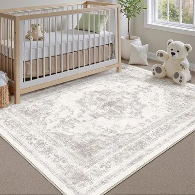 Zdjęcie produktu dla Dywan w stylu retro do salonu, nadający się do prania w zimnej wodzie, 120 x 180 cm, duży, antystatyczny, z krótkim włosiem