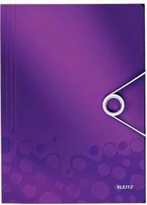 Produktbild von LEITZ Wow Eckspannermappe PP A4 Farbe: Violett metallic