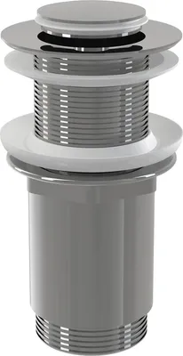 Obrázek produktu pro Odtokový ventil Alcadrain pro umyvadla CLICK/CLACK 5/4" celokovový bez přepadu, malá zátka