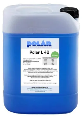 Produktbild von Polar L-MPG Glykol Frostschutzmittel, Propylenglykol 40% Gemisch 20 Liter