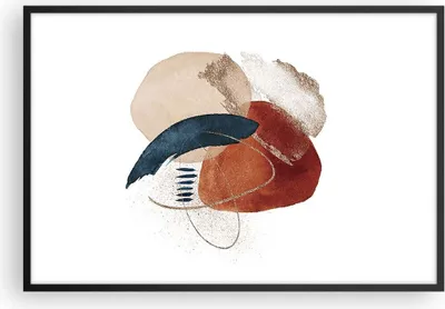 Produktbild von Gerahmtes Poster - Schwarzer Rahmen - Abstraktion Flecken Modern - 91,5x61 cm - Wand Bild - Wanddeko - Wandbilder - Kunstposter - Wandposter - Bilderrahmen - Bilder - Kunstdruck - P2BAA91x61-4561