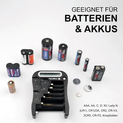 Produktbild von Ansmann 1900-0037, 9v, AA, AAA, C, CR123A, CR2032, D, Schwarz