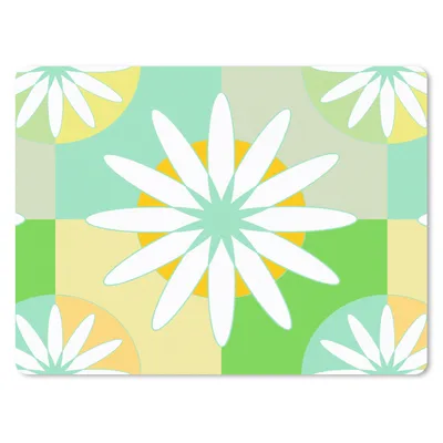 Produktbild von MuchoWow® Mauspad Mousepad Blumen - Sommer - Muster 23x19 cm - Mousepads - Maus Mat - Pad - Mausunterlage - Schreibtischunterlage - Mauspad