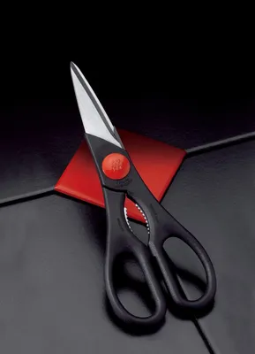 Produktbild von Famanu Schere multifunktional schwarz - Edelstahl, präzise Klingen