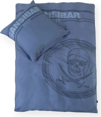 Produktbild von Bettwäsche SANSIBAR SKULL BL 135x200 cm blau Bettbezug Bettzeug