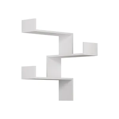 Produktbild von Skye Decor, Luksa - White, Wandregale, Weiß, Melamin-Spanplatte, 60 x 90 x 60 cm