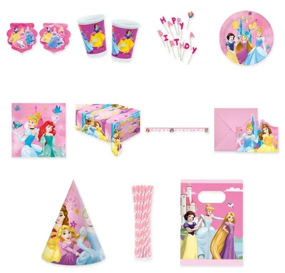 Produktbild von Princess Deko XXL Partyset Kindergeburtstag Prinzessin