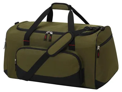 Immagine prodotto di Omgoods - Borsa sportiva e da viaggio verde oliva con una capacità di 65 litri