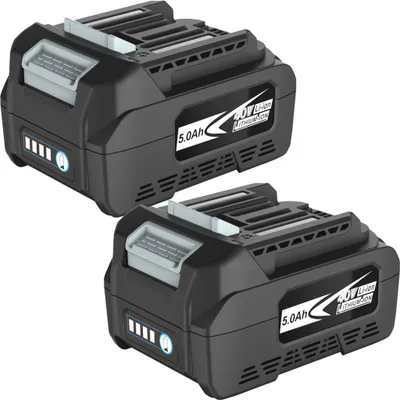 Image de 2-Pack 40V 5,0Ah batterie de rechange Pour Makita BL4040 BL4040B BL4025 BL4025B BL4042 BL4050 BL4050B BL4080 XGT40V MAX 191B36-3 batterie lithium-ion batterie outil batterie outil rechargeable