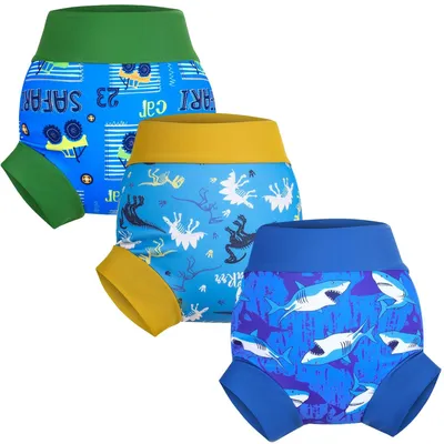 Image de Couches de bain réutilisables pour bébés, lot de 3