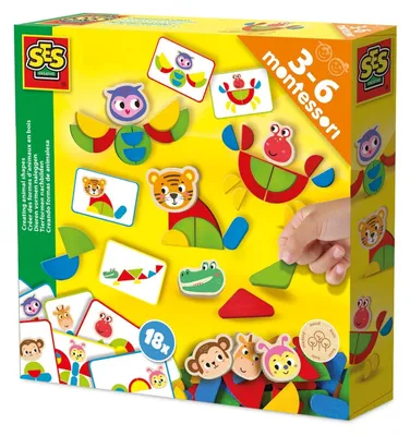 Obrázek produktu pro Sada na tvorbu zvířecích tvarů pro Montessori výukové aktivity
