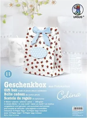 Produktbild von Geschenkbox Celina 9,5x12,5x5cm VE=5 Stück Motiv: 11