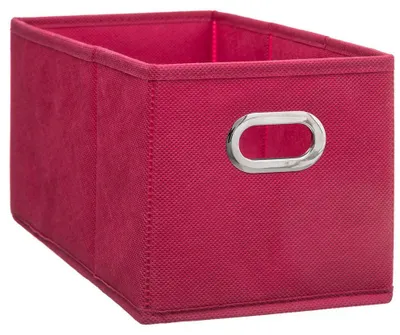Produktbild von Aufbewahrungskorb/Schrankkorb - rostbraun - Leinen - 7 Liter - 31 x 15 x 15 cm - Aufbewahrungsbox