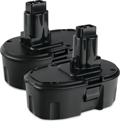 Image de CELLONIC 2x Batterie pour Outil Compatible avec Dewalt DC618 / DC618KB / DC618KN, DC390 / DC390KB / DC390KL / DC390N, DC390, DE9098 - (3000mAh, 18V)