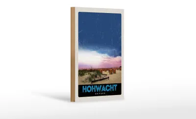 Produktbild von Holzschild Reise 12x18 cm Hochwacht Ostsee Strand