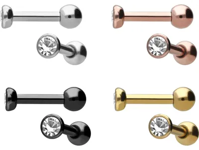 Produktbild von Ohrpiercing Chirurgenstahl Ohrpiercing KRISTALL