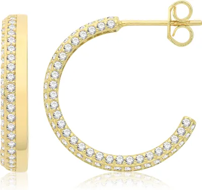 Image de Boucles d'Oreilles Femme Or 375/1000 avec Oxyde de Zirconium; TRS35890