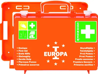 Produktbild von Söhngen Erste-Hilfe-Koffer EUROPA I, aluderm Wundverbände, SIRIUS Rettungsdecke
