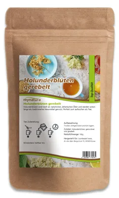 Produktbild von Gerebelte Holunderblüten von Mynatura – Im Beutel – in verschiedenen Größen - 250g