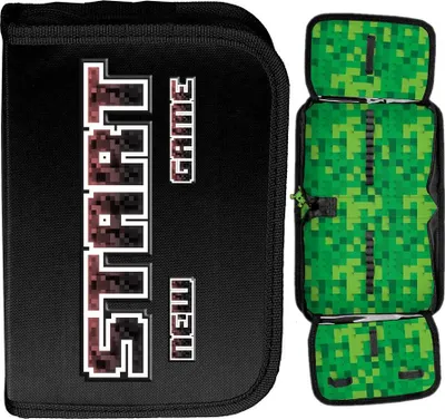 Produktbild von PASO Federmäppchen für Jungen „Minecraft“ ohne Inhalt, aufklappbar