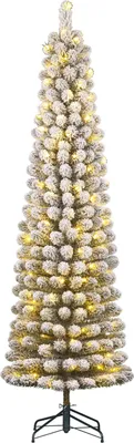 Obrázok produktu pre Black Box Trees Charlton Slim umelý vianočný stromček s teplým bielym LED osvetlením - H230 x Ø58 cm - zelený matný