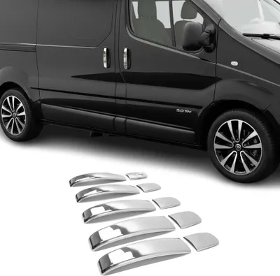 Image de Couverture de poignée de porte pour Renault Trafic 2001-2014 en Acier Inoxydable
