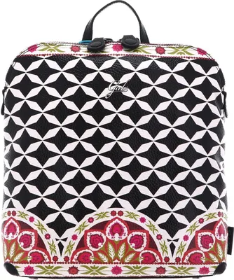 Imagen del producto de Gabs Cuero mochila de ocio mochila Brigitte TG Wallpaper + Ruga Backpack Optical + Fiori multicolor