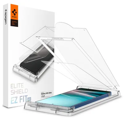 Produktbild von Spigen EliteShield EZ Fit Schutzfolie mit Installationshilfe – 1 Stück für das Samsung Galaxy S25 Ultra