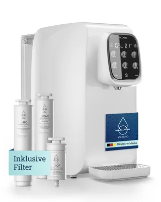 Produktbild von VILTARO® Mobile Osmoseanlage für Trinkwasser mit 5-stufigem Filtersystem und 6 Temperaturstufen ohne Wasseranschluss