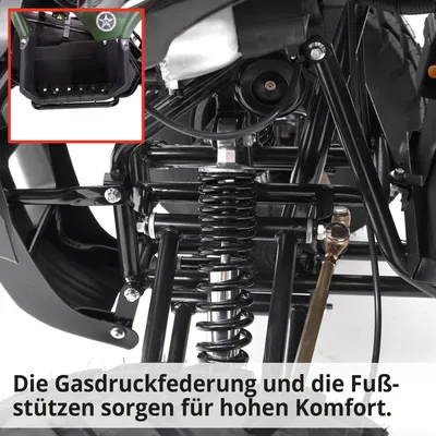 Produktbild von Elektro-Quad HECHT 56155 Army mit Straßenzulassung 1200 W bis 40 km/h ATV
