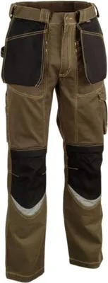 Produktbild von Cofra Arbeitshose mit vielen Taschen und Reflektionsstreifen 54 braun