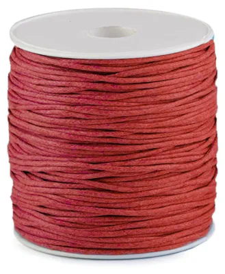 Produktbild von 85-100m Gewachste Baumwollschnur 1,5-2mm Baumwollkordel Wachsband Herstellung