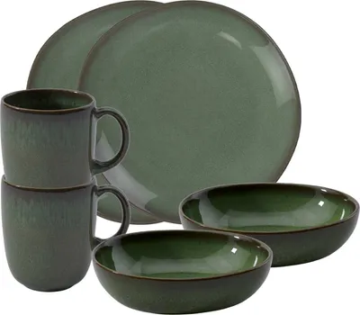 Produktbild von like. by Villeroy & Boch Lave vert Frühstücks-Set 6-teilig