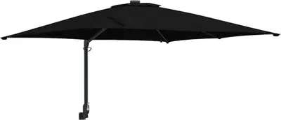 Immagine prodotto di vidaXL Ombrellone da giardino nero 248,5 x 247,5 x 160 cm
