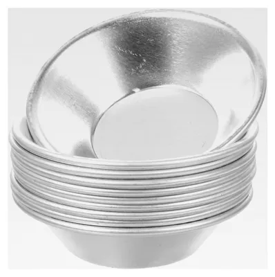 Produktbild von 10 Stück Aluminiumlegierung Tarteletteformen Mini Kuchen Muffin Backformen Wiederverwendbar Hitzebeständig Für Torten Pudding Cupcakes Quiches Und Desserts