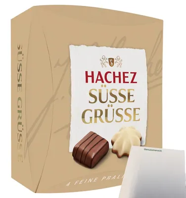 Immagine prodotto di Cioccolatini Hachez “Dolci saluti” (confezione da 40 g) + blocco usy
