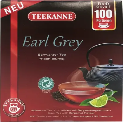 Immagine prodotto di TEEKANNE 7026 Earl Grey Tee 100 Tassenportionen à 1,75 g