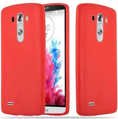 Immagine prodotto di Custodia Cadorabo per LG G3 custodia protettiva in rosso custodia per cellulare TPU custodia in silicone cover