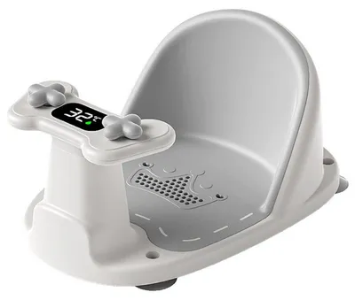 Produktbild von Ergonomischer Baby Badesitz mit Anzeige 4 Saugnäpfe rutschfest Sitzhilfe Badewanne PP TPE leicht zu reinigen für tägliches Baden