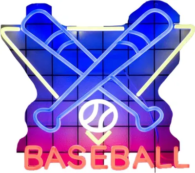 Immagine prodotto di INF Insegna al Neon LED Baseball 40x34cm - Luce Decorativa Alimentata USB