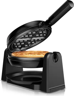 Obrázok produktu pre Vaflovač Arendo, vaflovač na klasické vafle s Ø 17 cm, automatické zhnednutie, 1000 W, rotačný vaflovač, otočný, s nepriľnavým povrchom, odkvapkávacia miska