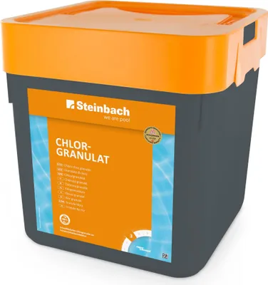 Produktbild von Steinbach Group Chlorgranulat 5 kg, pH-neutral, schnelllöslich, gegen Pilze, Viren und organische Trübstoffe