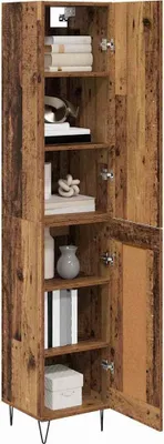 Produktbild von vidaXL Highboard Altholz 34,5 x 34 x 90 cm Holzwerkstoff