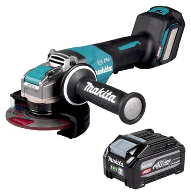 Productafbeelding van Makita GA 044 GU1 accu-haakse slijper 40 V max. 125 mm X-LOCK Brushless + 1x accu 4,0 Ah - zonder oplader