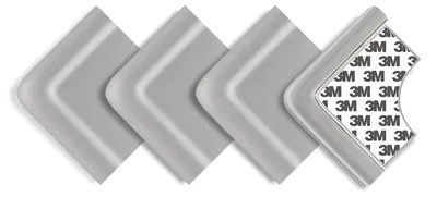 Produktbild von reer Eckenschutz Soft, Tischkantenschutz selbstklebend, 4 Stück, Baby, Grau